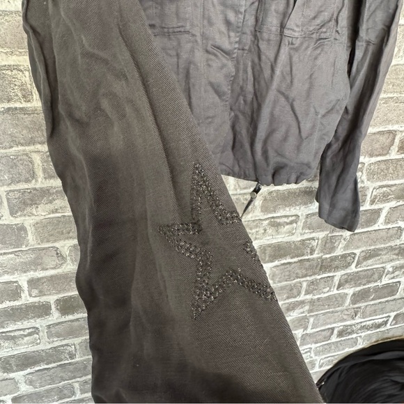 Rails Rowen Military Jacket Dark Grey with Star Embroidery - Picture 6 of 12